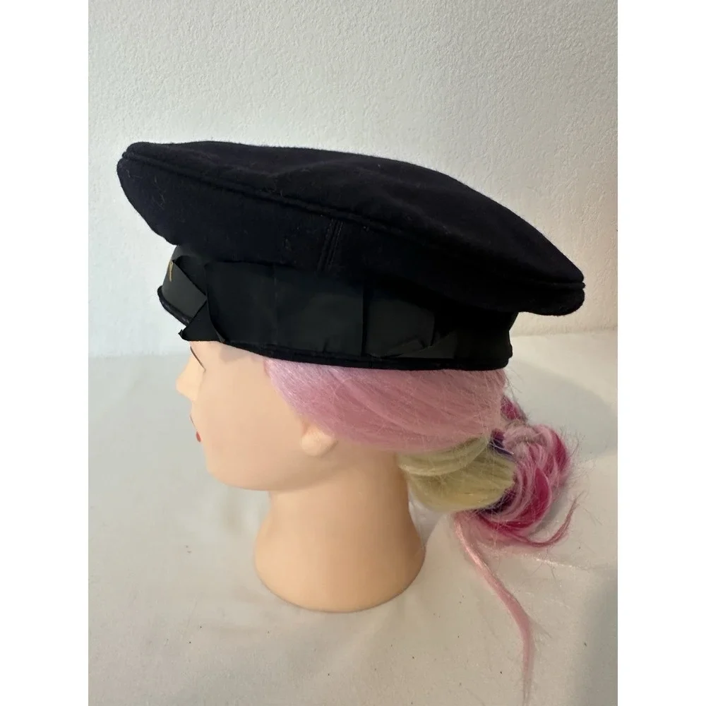 WW2 US Navy Donald Duck Style Blue Wool Hat Seaman's Flat Cap